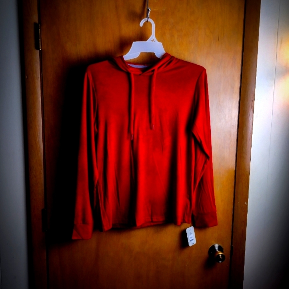 GEORGE Red Stretch Light Hoodie